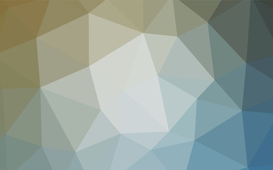 Light Blue, Yellow vector low poly cover.
