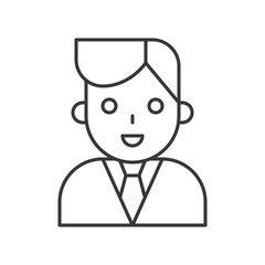 Fototapeta premium Doctor or dentist, outline icon
