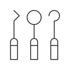 Dental instruments outline icon