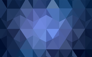 Dark Purple vector abstract polygonal template.