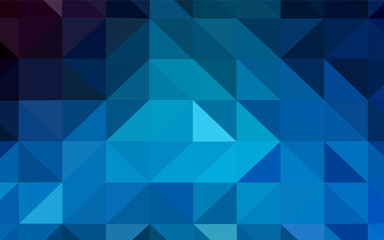Obraz premium Light BLUE vector polygon abstract background.