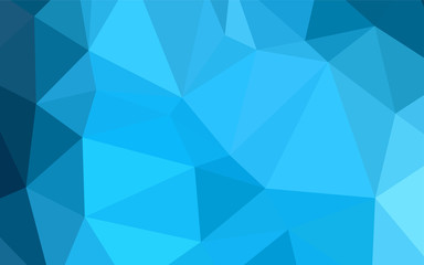 Light BLUE vector abstract polygonal pattern.
