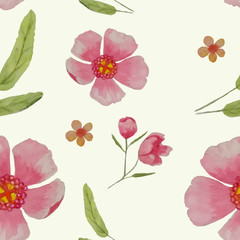 pink flower  watercolor