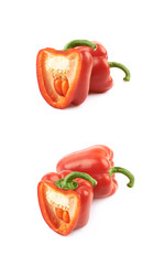 Red bell pepper composition isolated