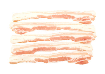 Raw bacon composition isolated