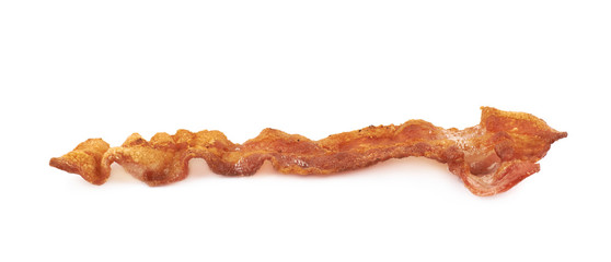 Fried bacon composition isolated