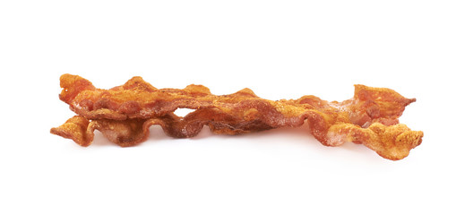 Fried bacon composition isolated