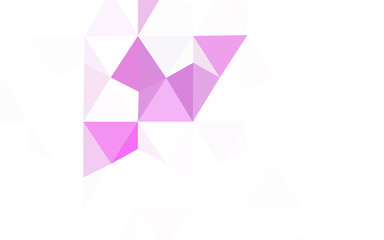 Dark Pink, Blue vector shining triangular layout.