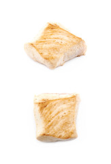 Fried chicken piece isolated