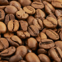 Surface coated with the coffee beans