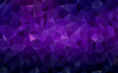 Dark Purple, Pink vector abstract polygonal background.