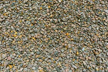 Overhead view of rubble texture.