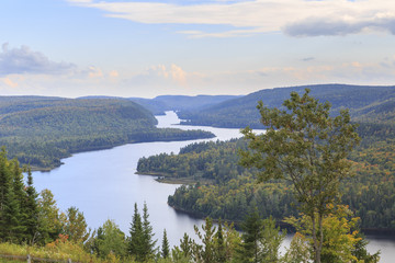 Fototapeta na wymiar Lake Wapizagonke in La Mauricie National Park, Québec, Canada