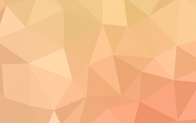 Light Orange vector low poly texture.