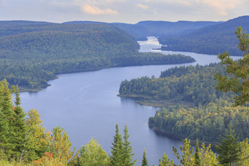 Lake Wapizagonke in La Mauricie National Park, Québec, Canada