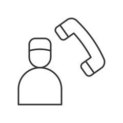 appointment with dentist, simple outline icon
