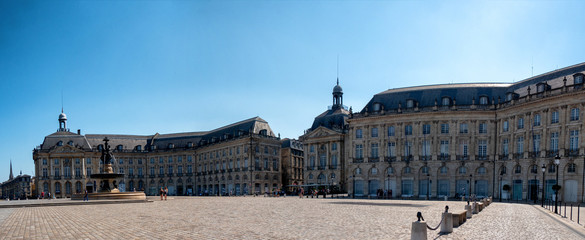 Fototapeta na wymiar view of the Place de la Bourse in Bordeaux, France