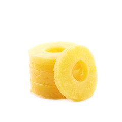 Canned pineapple slice composition