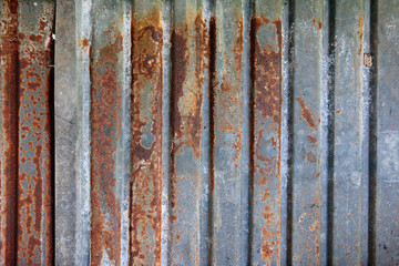 Old rusty zinc texture