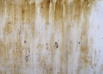 Distressed paint on the wall. Weathered steel plate background