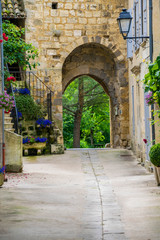 Naklejka premium Fourcès, Gers, Occitanie, Francja.