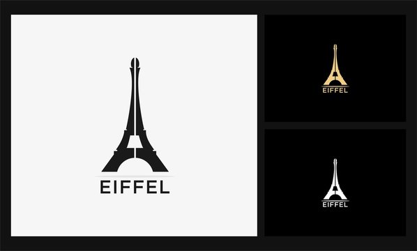 eiffel tower icon french logo