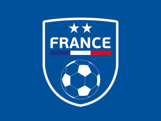 Fototapeta premium FOOTBALL FRANCE - Blason