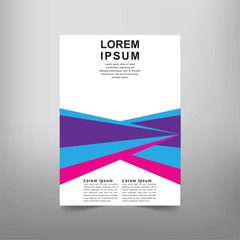 Naklejka premium Modern Vector abstract book cover template. Vector of modern abstract background