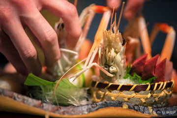 close up of Sashimi Plate