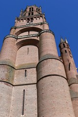 Bell tower of the Cathedral Sainte-Cécile in Albi, France