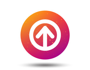 Upload icon. Load internet data sign.