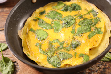 omelet with spinach