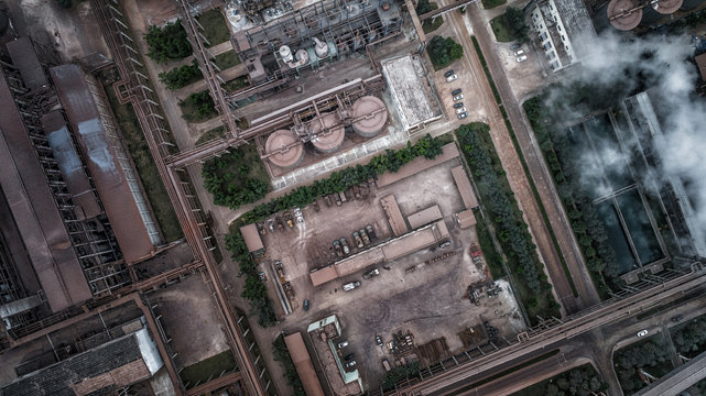 aerial view of alumina factory © Bob
