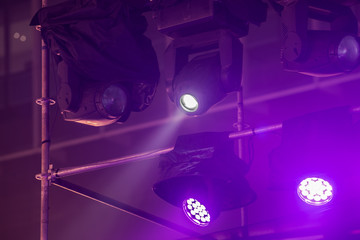 Spotlight beam of stage lights