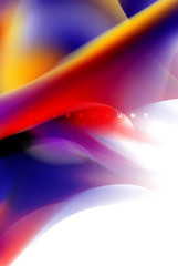 Holographic paint explosion design, fluid colors flow, colorful storm. Liquid mixing colours motion concept, trendy abstract background layout template for business presentation, app wallpaper banner