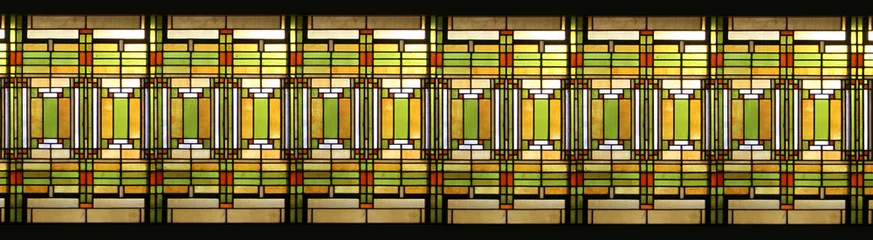 Wall murals Prairie style stained glass / Vitrail style prairie