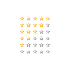 star rating web feedback symbol
