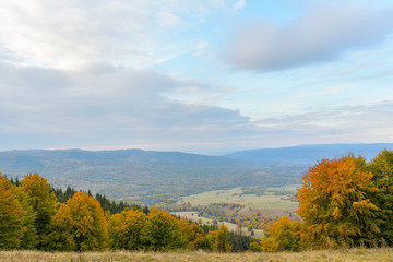 Autumn landscape in the Romanian Carpathians