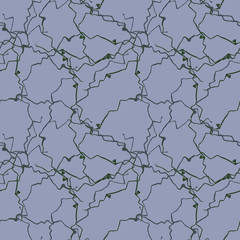 Military camouflage seamless pattern in gray-violet and green colors