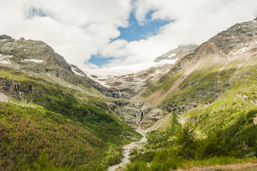 Bernina, Alp Grüm, Gletscher, Palü, Alpen, Graubünden, Wanderweg, Berninapass, Val Bernina, Poschiavo, Sommer, Schweiz