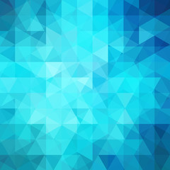 Geometric pattern, triangles vector background in blue  tone. Illustration pattern