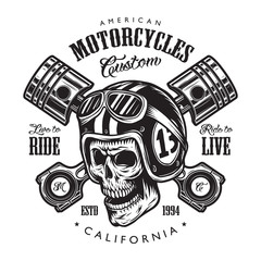 Vintage motorcycle logo template