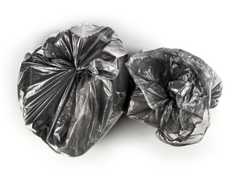 Rubbish bags isolated on a white background