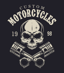 Vintage motorcycle label template