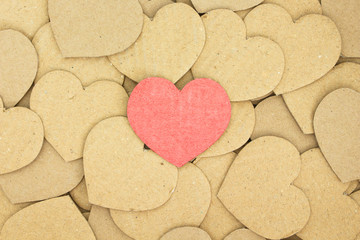 valentine crate paper heart pattern background