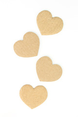 valentine crate paper heart pattern background