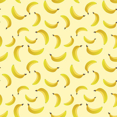 Banana pattern seamless. Vector.