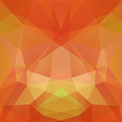 Fototapeta premium Abstract polygonal vector background. Orange geometric vector illustration. Creative design template.