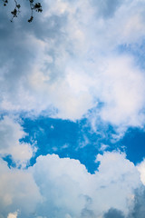 Clouds in the blue sky  beautiful of nature