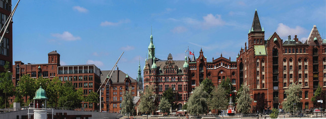 Hamburg Speicherstadt Architektur Panorama